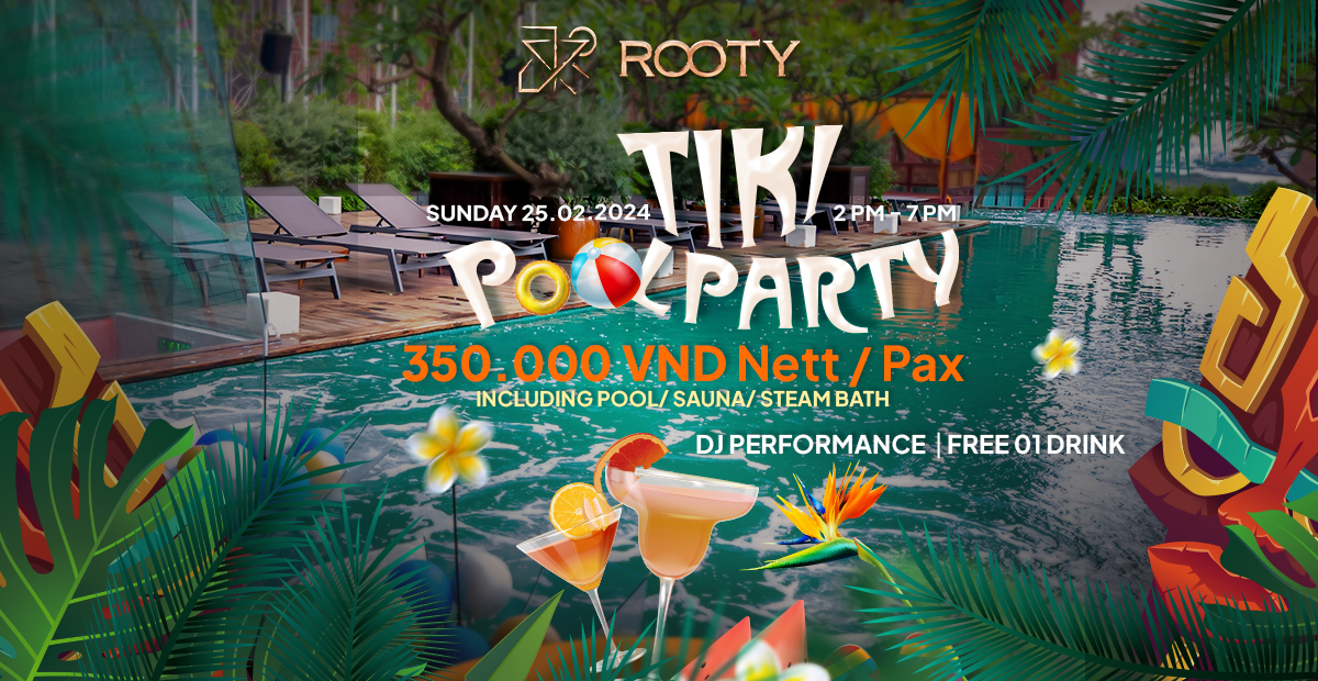 Rooty Bar – Tiki Pool Party