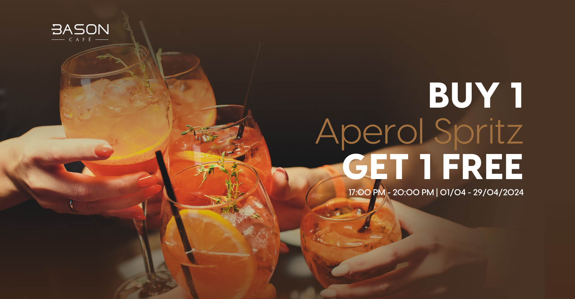 Bason BASON CAFÉ – Mua 1 Aperol Spritz Tặng 1 - Dịch vụ sảnh tiệc Silverland ...