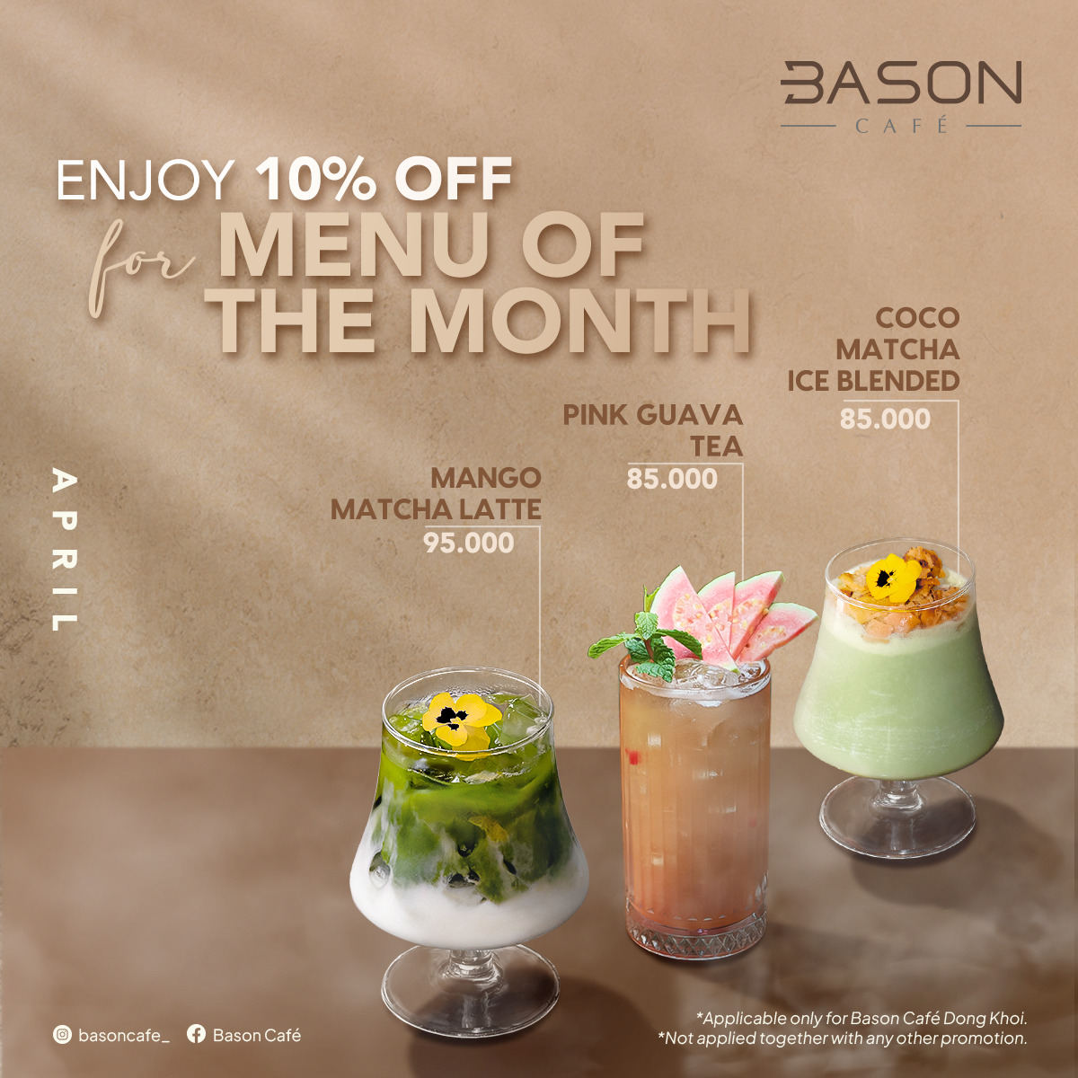 BASON CAFÉ – Special Menu of The Month