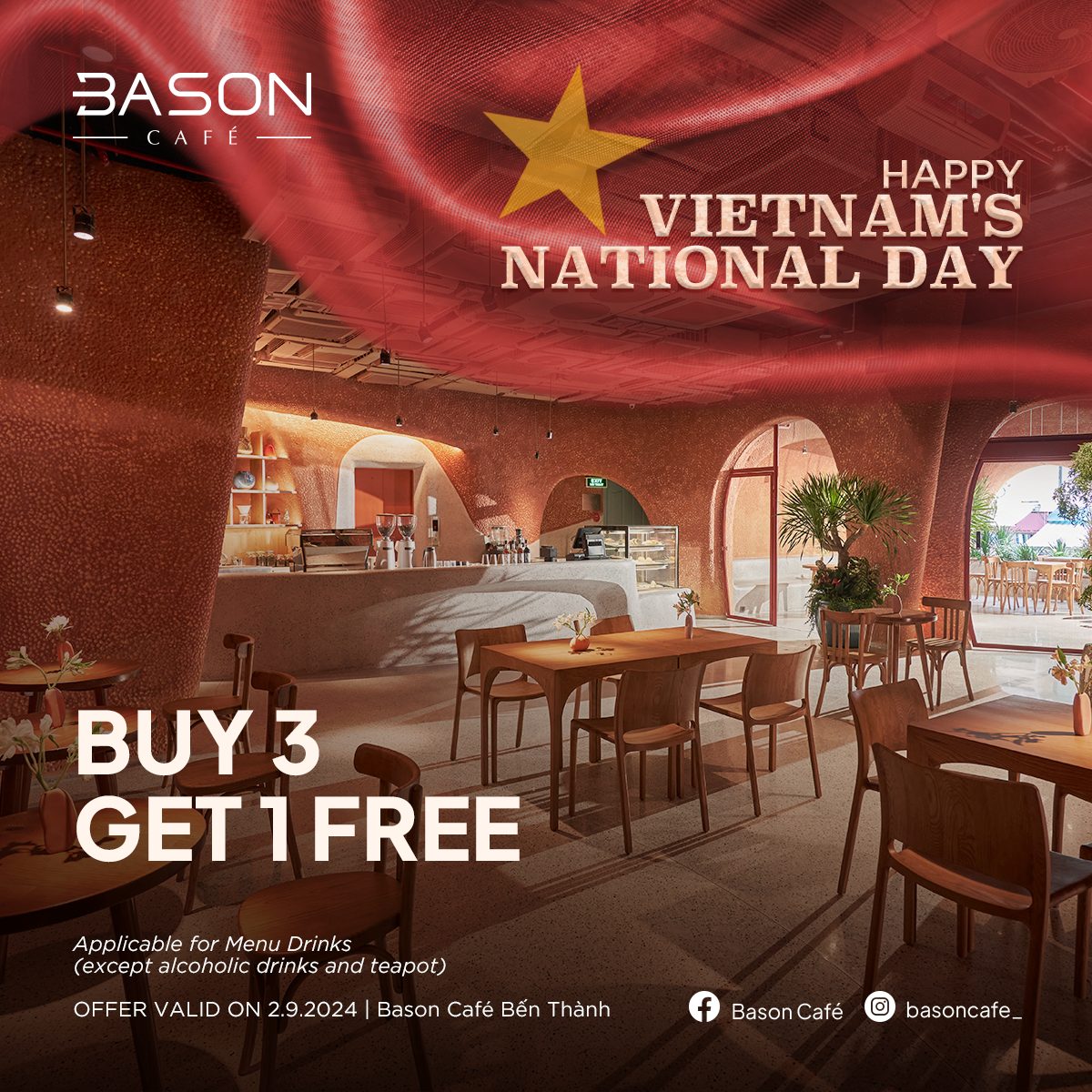 BASON CAFÉ – Chào Mừng Lễ Quốc Khánh 02.09.2024