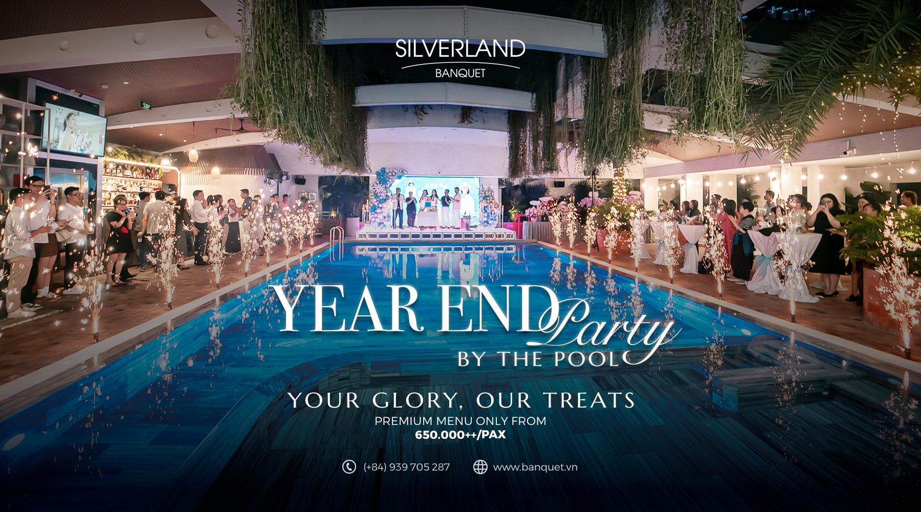 YEAR-END PARTY BY THE POOL – ELEGANCE & STYLE!