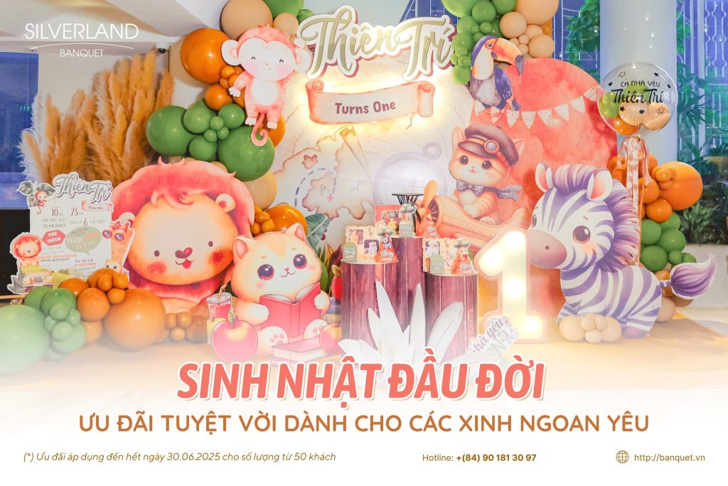 Ưu đãi tiệc sinh nhật cho bé