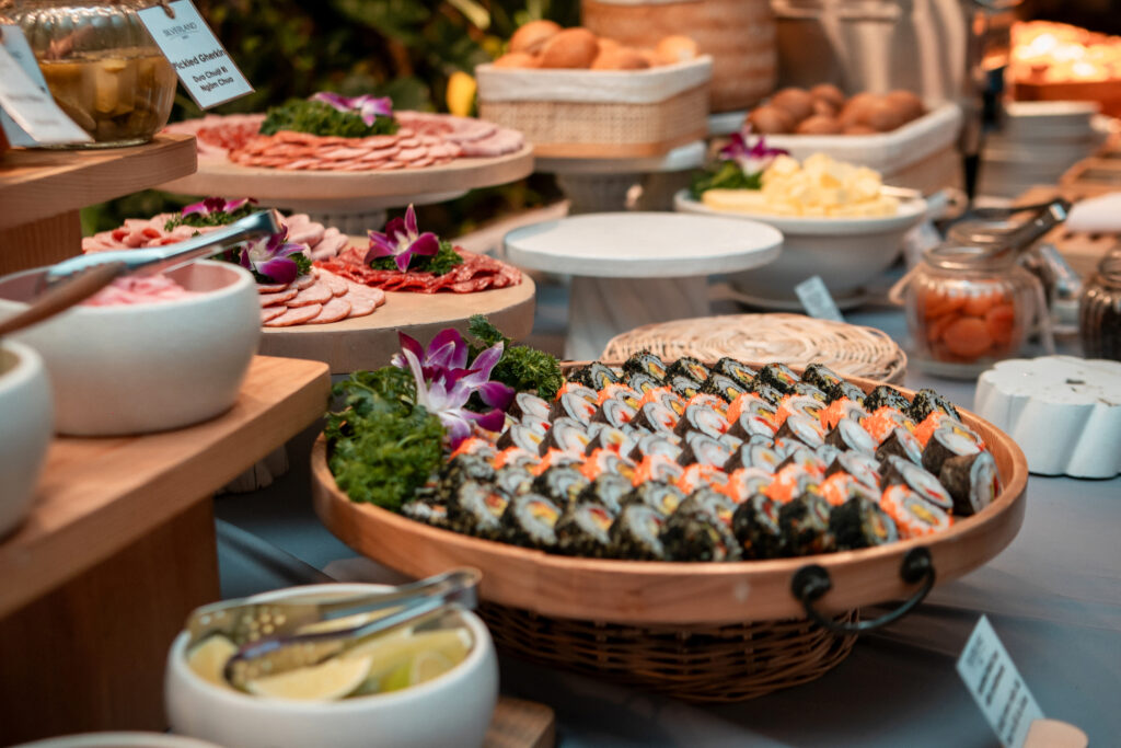 Buffet cho tiệc cuối năm